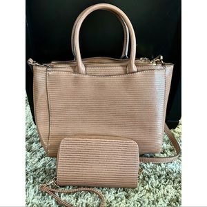 A New Day crossbody satchel w/ matching wallet